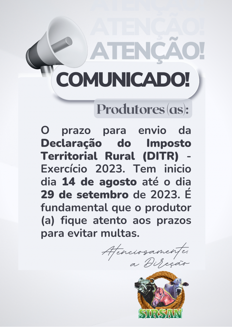 Declaração do Imposto Territorial Rural (DIRT)
